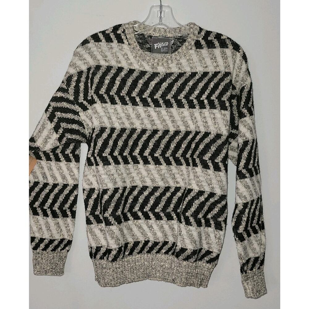Vintage Size Small Fiasco Finsco Sweater Geometric Style Abstract